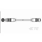 Připojovací kabel pro senzory - aktory TE Connectivity 2273115-4 zástrčka, rovná, zásuvka, rovná, 1.50 m, 1 ks