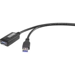 USB 3.0 prodlužovací kabel Renkforce RF-3385672, 5.00 m, černá