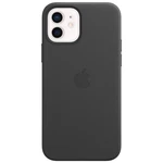 Kryt na mobil Apple Leather Case s MagSafe pre iPhone 12 mini - čierny (MHKA3ZM/A) kryt na mobilný telefón • určený pre Apple iPhone 12 mini • technol