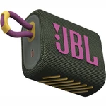 Prenosný reproduktor JBL GO3 zelený prenosný reproduktor • výkon 4,2 W RMS • frekvenčná odozva 110 Hz až 20 kHz • Bluetooth 5.1 • USB-C • odstup signá