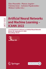 Artificial Neural Networks and Machine Learning â ICANN 2022