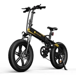 [EU DIRECT] ADO A20F+ 500W 36V 10.4Ah 20in Snow Tire Electric Bicycle 70Km Mileage 120Kg Max Load Electric Bike