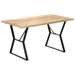 Dining Table 55.1"x31.4"x29.9" Solid Mango Wood