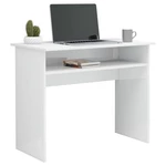 Desk High Gloss White 35.4"x19.7"x29.1" Engineered Wood