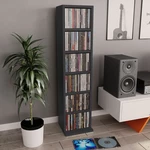Six Compartments CD Cabinet Strong Board CD Storage Cabinet for Keeping Music Collection Easy to Clean and Assemble
