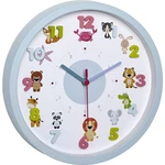 TFA Dostmann Little Animals Quartz nástenné hodiny 30.9 cm x 4.4 cm svetlomodrá