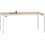 Manuflex LD1918.7035 ESD pracovný stôl UNIDESK s melamínovou doskou, rám svetlošedý RAL 7035, š xhxv = 1600 x 800 x 720-