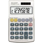 Sharp EL-250 S vrecková kalkulačka biela, modrá Displej (počet miest): 8 solárny pohon, na batérie (š x v x h) 71 x 16 x