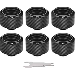 Thermaltake Pacific C-PRO G1/4 PETG Tube 16mm OD Compression – Black (6-Pack Fittings) tvarovka pre vodný chladič