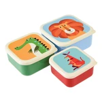 Komplet 3 pojemników na przekąski Rex London Creatures