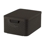 Ciemnobrązowy plastikowy pojemnik z pokrywką 29x39x19 cm Style – Curver