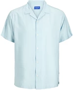 Jack&Jones Pánská košile JORJEFF Relaxed Fit 12256322 Crystal Blue S