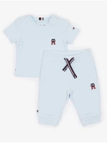 Set of boys' T-shirt and sweatpants in light blue Tommy Hilfiger - Boys