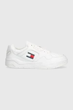 Sneakers boty Tommy Jeans TJM LEATHER OUTSOLE COLOR bílá barva, EM0EM01350