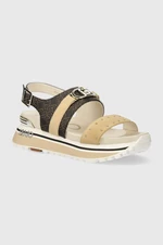 Sandály Liu Jo MAXI WONDER SANDAL 27 dámské, hnědá barva, na platformě, BA4107EX171S3230
