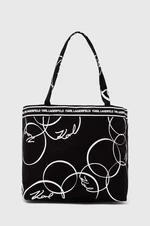 Bavlnená taška Karl Lagerfeld čierna farba, 245W3852