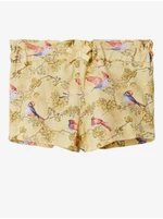 Yellow Girls' Patterned Shorts name it Dora - unisex