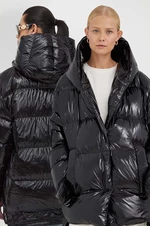 Páperová bunda MMC STUDIO Jesso Gloss dámska, čierna farba, zimná, oversize