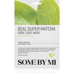 Some By Mi Clinical Solution Super Matcha Pore Care ošetrujúca plátienková maska pre stiahnutie pórov a matný vzhľad pleti 20 g