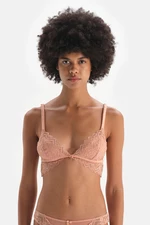 Dagi Salmon Soft Bra with Lace Piping Detail