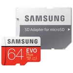 Pamäťová karta Samsung Micro SDXC EVO+ 64GB Class 10 UHS-I (R100/W20) + SD adaptér (MB-MC64HA/EU) pamäťová karta • microSDXC • 64 GB • rýchlosť zápisu
