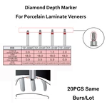 ResyDental Depth Marking Diamond Instrument For Porcelain Laminate Veneers 20 PCS Same Burs/Lot