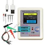 LCR-TC1 Transistor Resistance Capacitor Sensor Tester Color Screen English Graphic Display Two-triode Test ESR