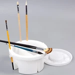 Multi Function Portable Wash Pen Bucket Holder Palette Watercolor Painting Special Art Paint Bucket Telescopic
