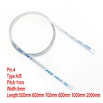 4Pin 1mm Pitch FFC FPC AWM 20624 80C 60V VW-1 A+B Type Flat Flexible Cable 500mm 600mm 700mm 800mm 1000mm 2000mm