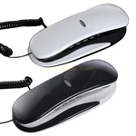 D0UA Corded Landline Phone Big Button Wall Mount Landline Phones Fixed Telephone for Office Home Hotel Bathroom