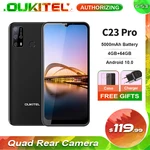 OUKITEL C23 Pro 4GB+64GB 5000mAh 6.53'' Waterdrop Screen 4G Smartphone 13MP Quad Rear Cameras Android 10.0 Mobile Phone