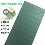 100pcs/lot Battery Insulation Rings 18650 21700 26650 32650 1S Positive Adhesive Cardboard Paper Pads for Lithium Battery
