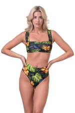 Nebbia High-energy retro bikini - vrchní díl 553 jungle green M