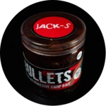 G.b.u. dipované boilies bullets jack-s 200 g - 20 mm