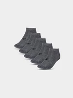 Chlapecké ponožky casual pod kotník (5-pack) - šedé