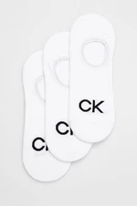 Ponožky Calvin Klein (3-pack) pánské, bílá barva