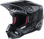Alpinestars S-M5 Solar Flare Helmet Black/Gray/Gold Glossy S Casque