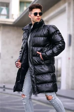 Madmext Black Long Men's Down Jacket