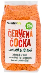 COUNTRY LIFE Čočka červená půlená BIO 500 g