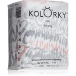 Kolorky Day Hearts jednorazové EKO plienky veľkosť XL 12-16 Kg 17 ks