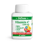 MEDPHARMA Vitamín C 1200 mg so šípkami + vitamín D + zinok 67 tabliet