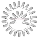 30Pcs Metal Pacifier Clips For Baby Cute Infant Soother Clasps Funny Accessories #H055#