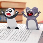 3D Stereo Cartoon Marker Animal Bookmarks Original Cute Cat PVC Material Funny Student School Stationery Children Gift Bookmark