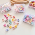 20pcs/box Cute Candy Color Small Hair Pins Clips Headband Princess Crown Star Barrette Hairpins for Children Girls Accessories