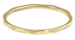 Troli Minimalistický pozlacený prsten s jemným designem Gold 49 mm