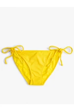 Koton Basic Bikini Bottoms with Tie Details on the Sides Textured, Normal Waist.