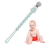 Silicone Pacifier Holder Clip Flexible Teether Pacifier Clip Pacifier Holders For Baby Girls & Boys Teether Pacifier Clip For