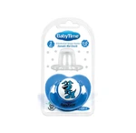 Dark blue color checkered matte pacifier