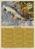 Črs nástěnný kalendář jednolistý na rok 2024 (bez textu)