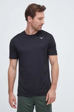 Bežecké tričko Mizuno Impulse čierna farba, melanžové, J2GAA519